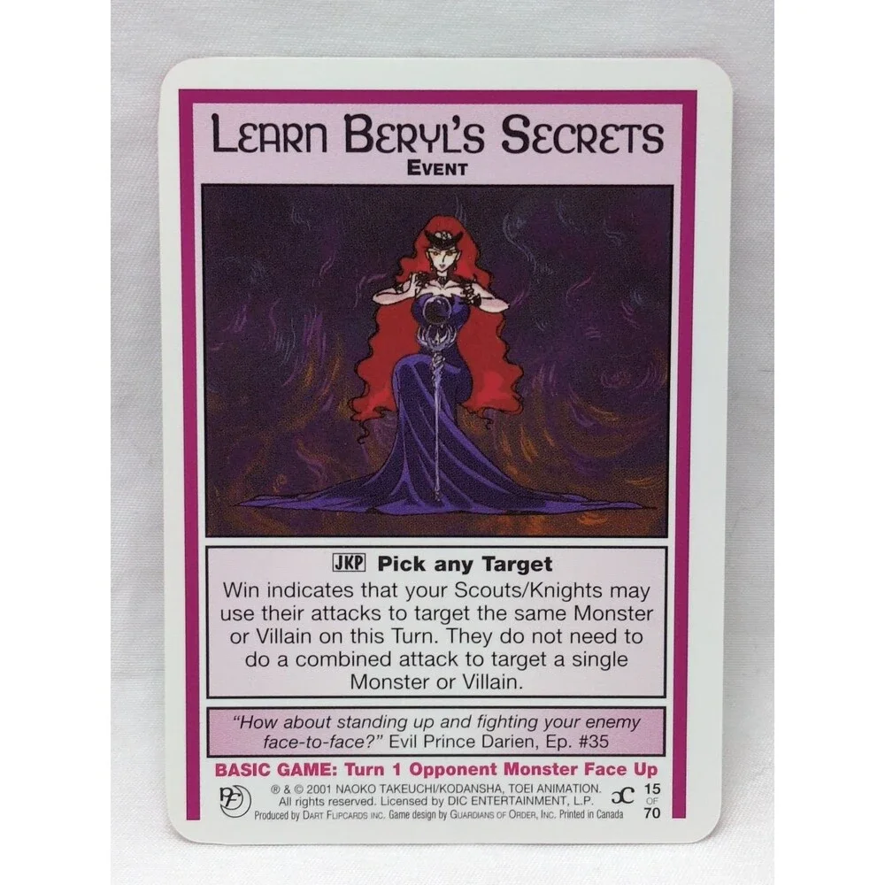 Learn Breyl's Secrets Sailor Moon CCG Past And Future Card #15